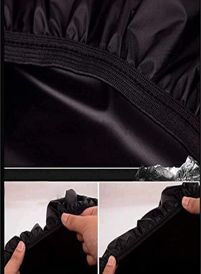 RUKSHV Waterproof Rain Cover for Backpack - Adjustable & Foldable Bag Protector with Reflective Strip, Anti-Slip Elastic, Fits 20L to 45L Bags - Black - Image 5